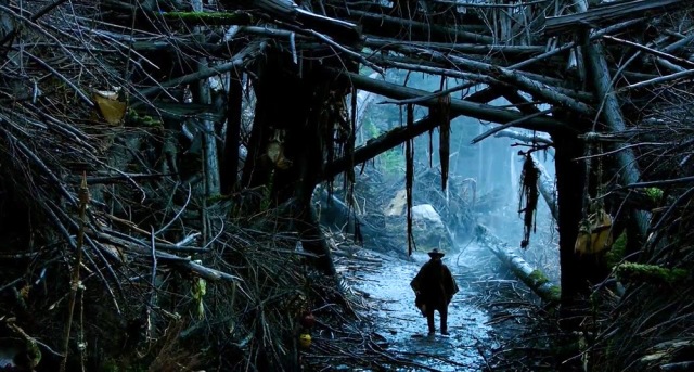 Malcolm exploring the ape sanctuary in Dawn of the Planet of the Apes 2014