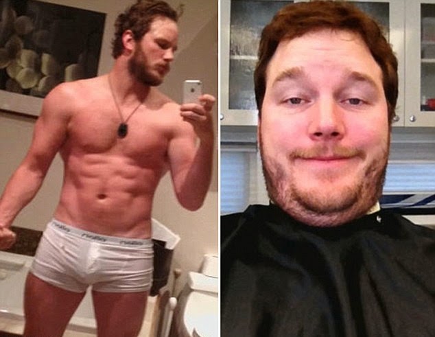 Chris Pratt selfie for Zero Dark Thirty and weight gain in Delivery Man