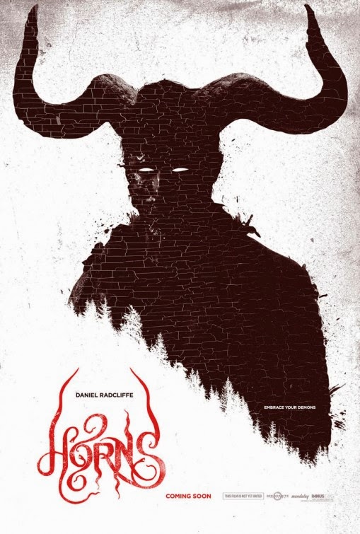 Horns US theatrical poster starring Daniel Radcliffe